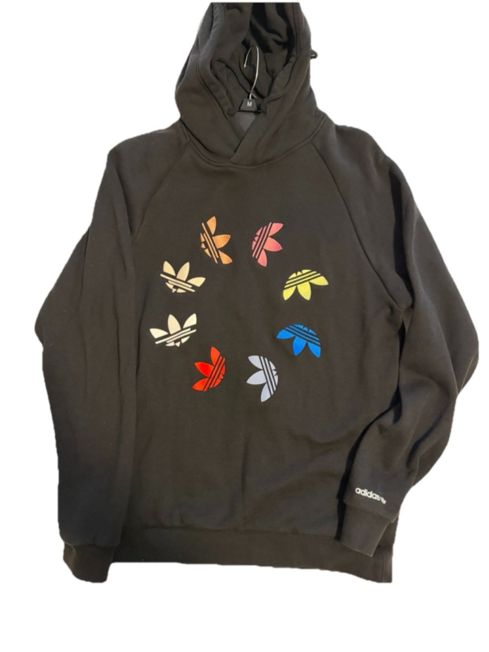 Adidas Black Adicolor Shattered Trefoil Hoodie Men No Tag See Measurements